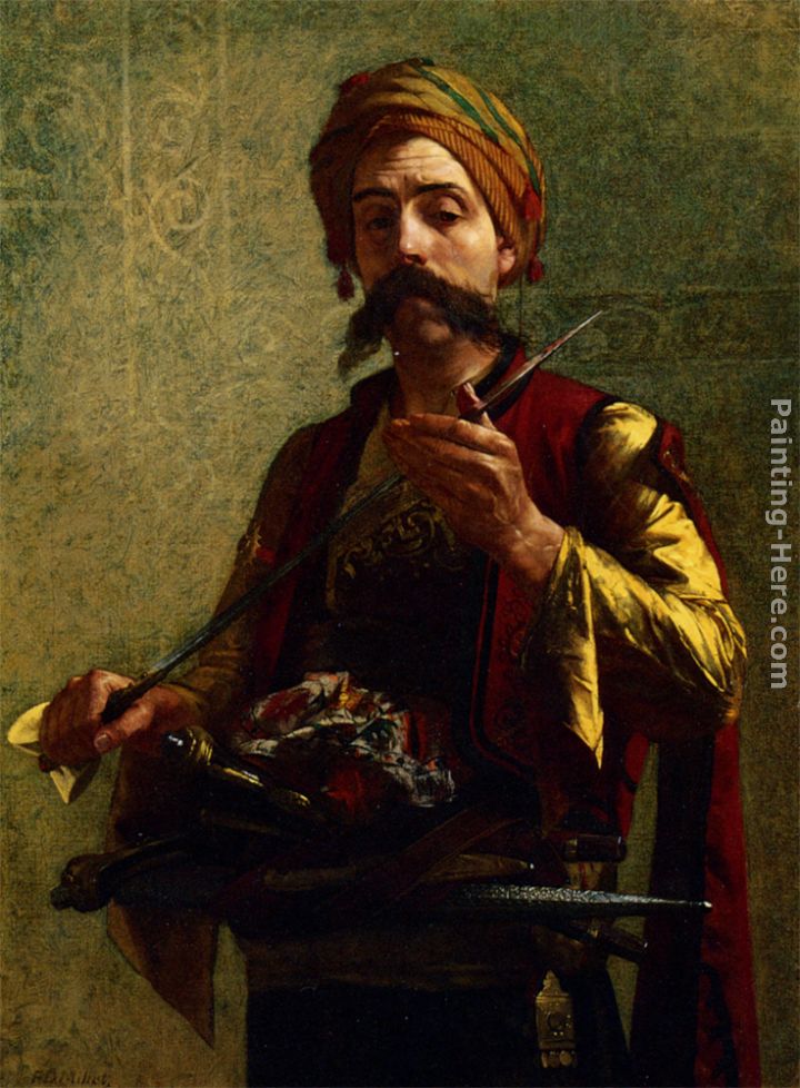 The Turkish Soldier painting - Francis Davis Millet The Turkish Soldier art painting